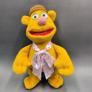 Disney Muppets Fozzie Bear Plush Stuffed Animal Just Play 9 inch
